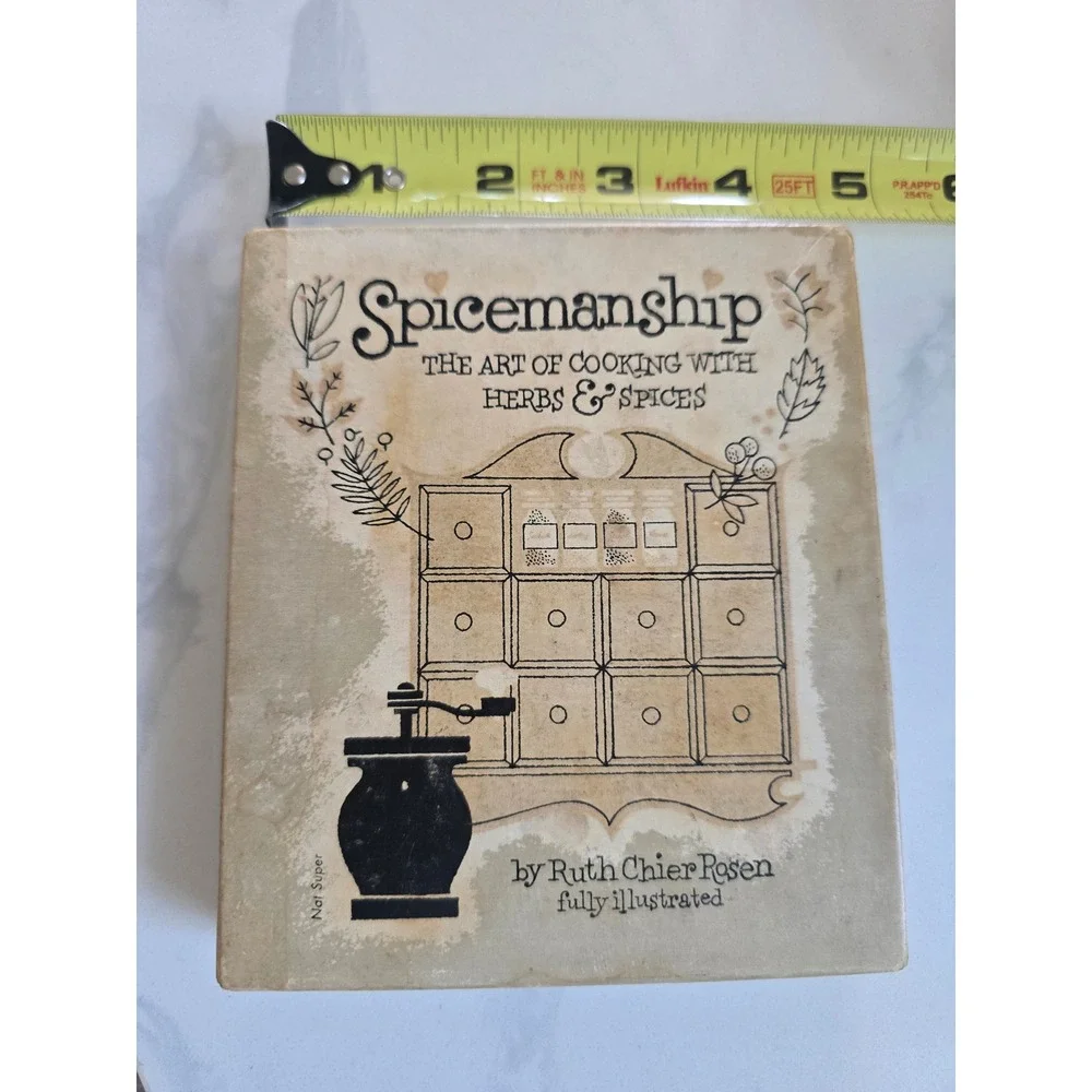 Vintage Spicemanship‎ Mini Cookbook Ruth Chier Rosen Handy Aid Book with Box